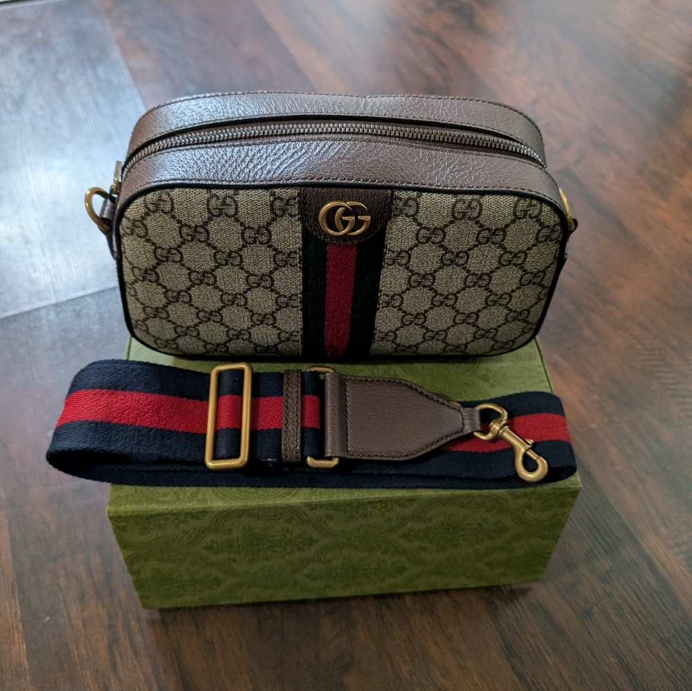 Gucci Ophidia Small Crossbody Bag- GG and Web